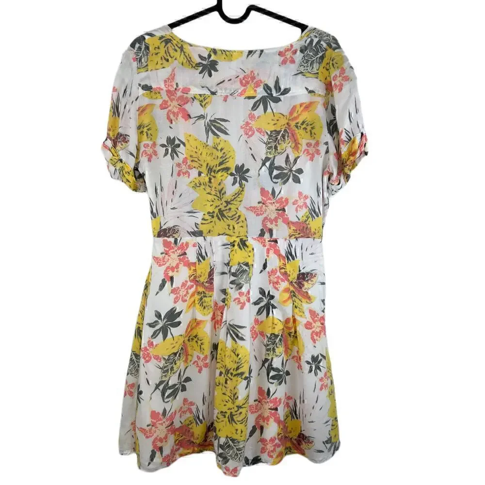 Free People x REVOLVE Part Time Lover Mini Floral Dress in Lily Combo Size 6 - Picture 3 of 10